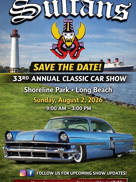 Sultans Annual Classic Car Show flyer August 2026